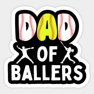 Dad of Ballers Sticker